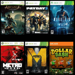 Combo 6 Jogos Xbox 360 - MIDIA DIGITAL